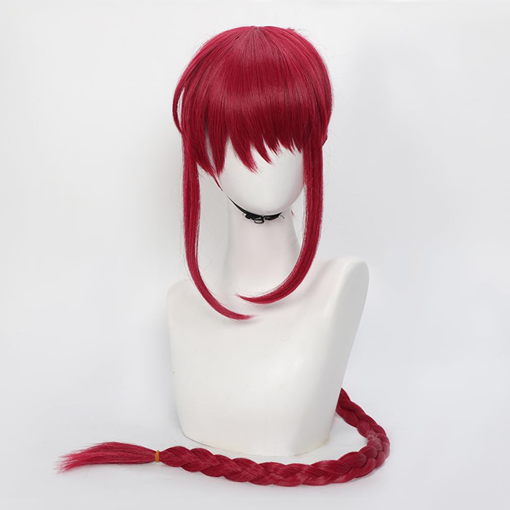 Amazon.co.jp: 陸小糖 コスプレウィッグ 長おさげ レッド コミケ